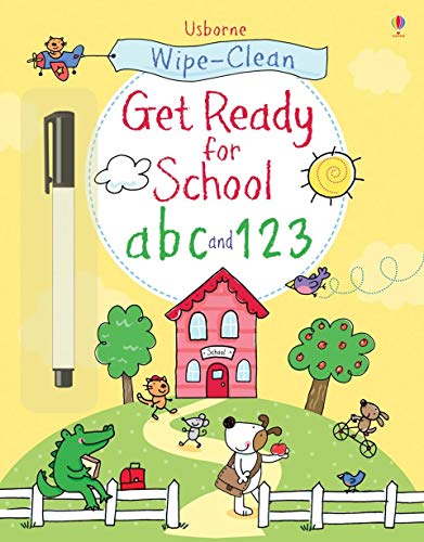 [9781409563297] Wipe-Clean: Get Ready for School ABC and 123